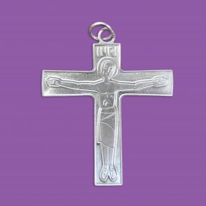 Crucifix (nickel-plated, 2")