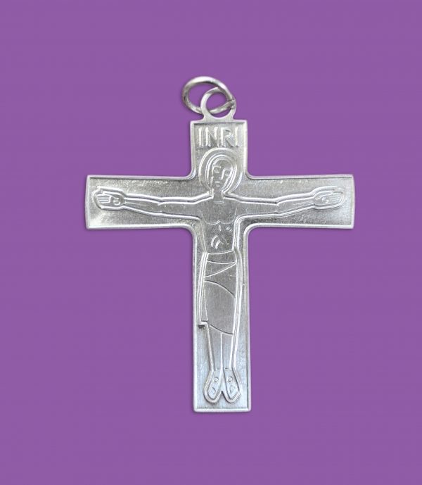 Crucifix (nickel-plated, 2")